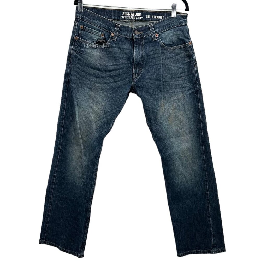 Levi's Signature S51 Straight Famous Riveted Stretch Jeans Size 33/30
